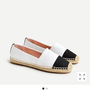 J. Crew Espadrille shoes in canvas toe cap - NWT